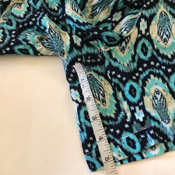 Wildfox Women’s Rayon Relaxed Fit Blue Multicolor Pockets Shorts Plus Size XXL - Picture 11 of 12